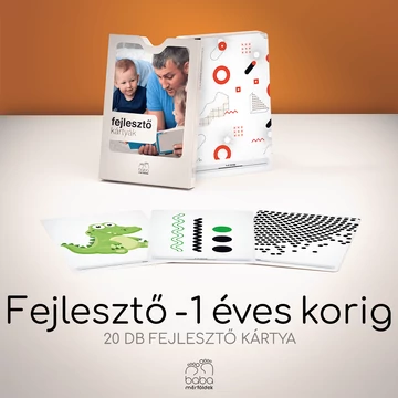 Fejlesztő kontraszt kártyák - 1 éves korig